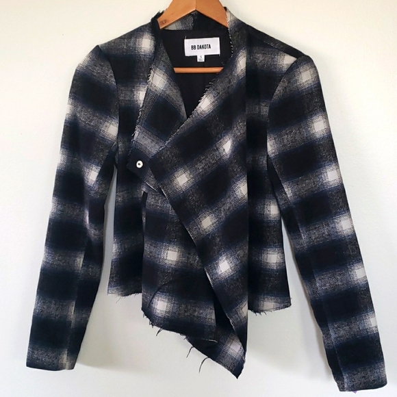 BB Dakota Jackets & Blazers - BB Dakota Plaid Flannel Jacket S